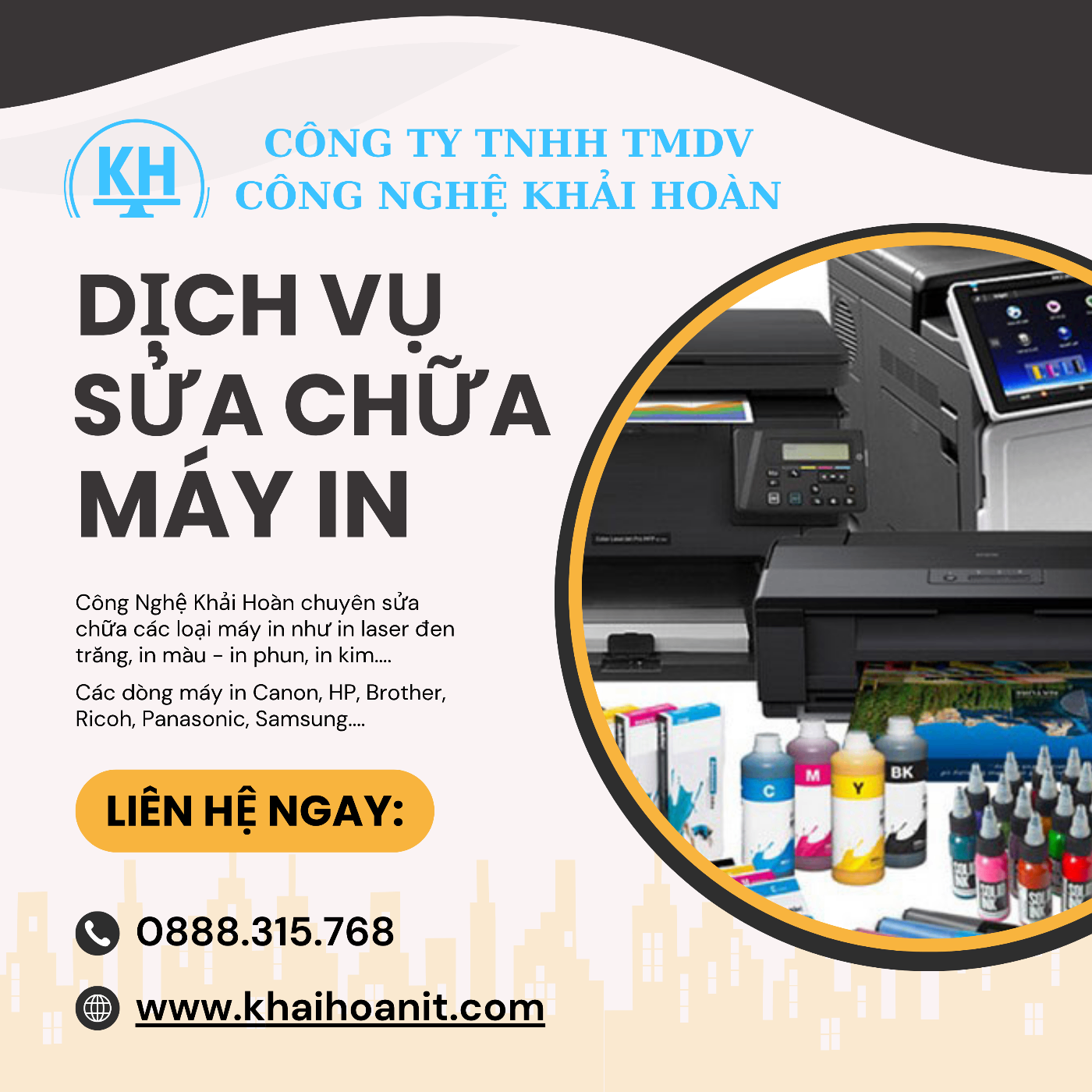 Sửa máy in tại nhà Hải Phòng - Chất Lượng - Uy Tín
