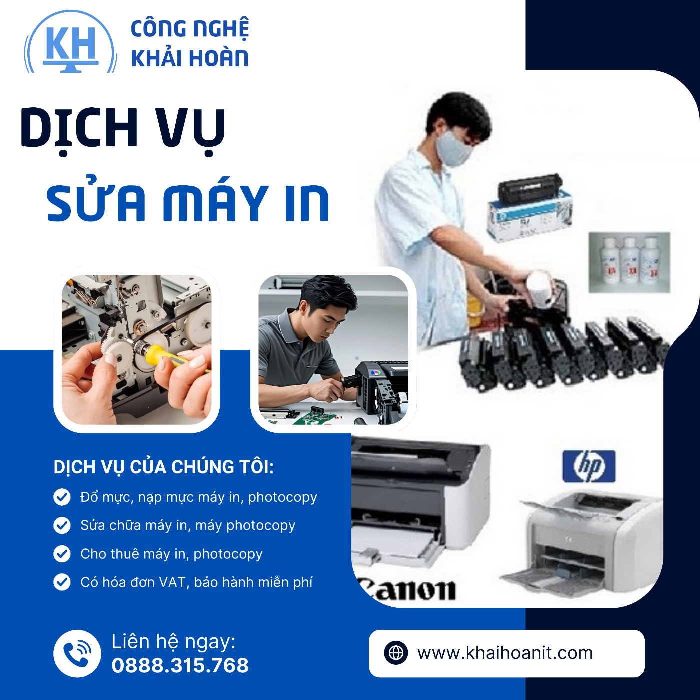 Sửa máy in màu tại Hải Phòng