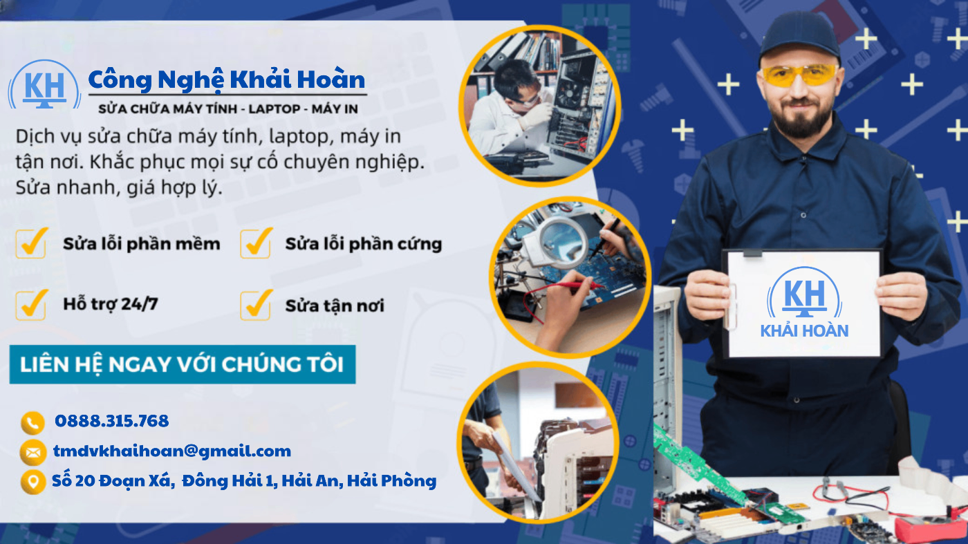 Bảng giá sửa chữa máy tính, laptop | Hải Phòng
