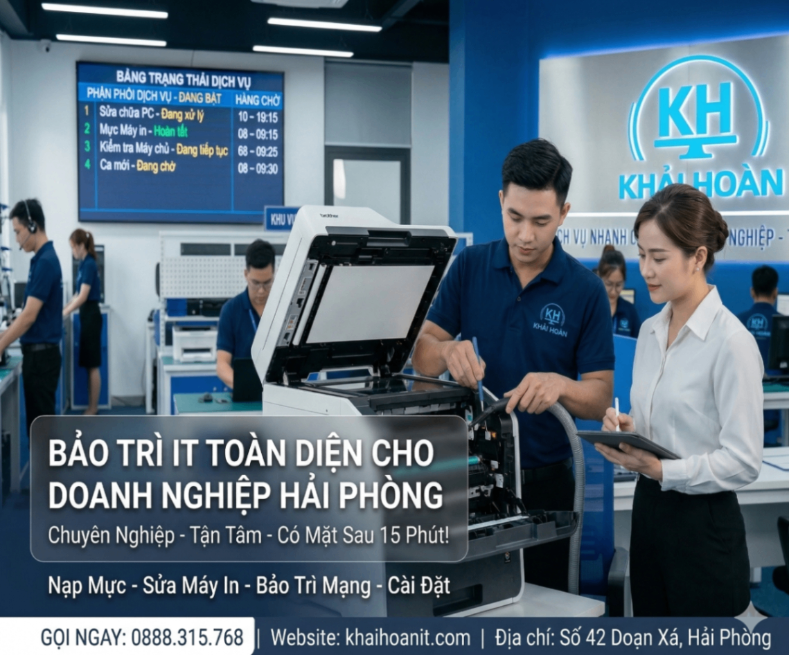 Dịch Vụ Nạp Mực Máy In Tận Nơi Tại Hải Phòng | Có Mặt Nhanh Chóng
