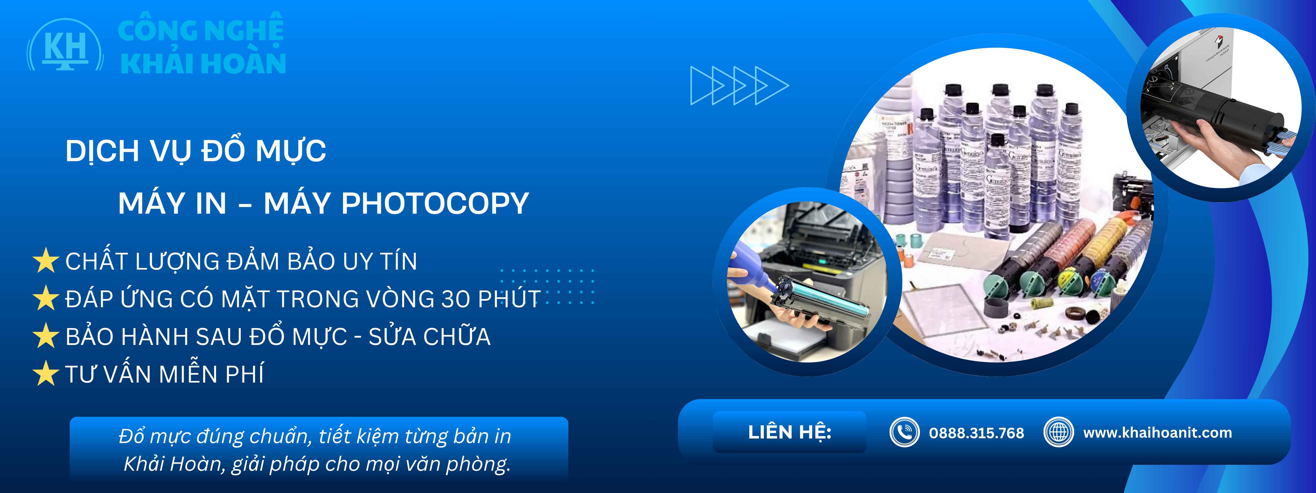 Dịch vụ đổ mực máy photocopy Hải Phòng