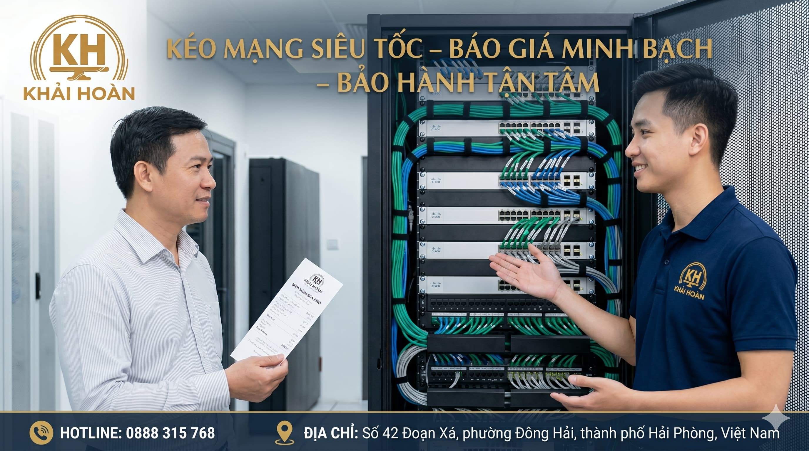 Dịch vụ thi công mạng LAN trọn gói tại Hải Phòng